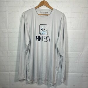 Fintech Lightweight Shirt Mens Size XXL Gray Long Sleeve Fishing Outdoor